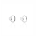 PIERCING MOISSANITE 4MM PRATA