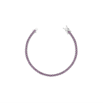 PULSEIRA RIVIERA AMETISTA 3MM PRATA
