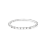 PULSEIRA RIVIERA STRETCH MOISSANITE 3MM PRATA