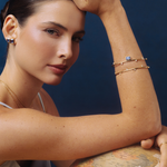 BRACELETE DIAMANTE  EM OURO AMARELO