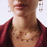CHOKER DIAMANTES NAVETE EM OURO AMARELO