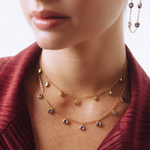 CHOKER DIAMANTES NAVETE EM OURO AMARELO