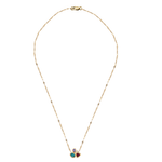 CHOKER MIX DE TURMALINAS, TANZANITA E DIAMANTE EM OURO AMARELO