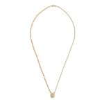 COLAR DIAMANTE OVAL EM OURO AMARELO
