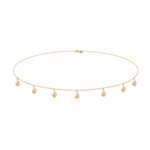 CHOKER DIAMANTES NAVETE EM OURO AMARELO