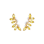 BRINCO EAR CUFF HELIODORO E PÉROLA