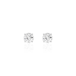 BRINCO SOLITÁRIO MOISSANITE 10MM EM PRATA 