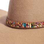 Hatband Pedraria Colorida Marmore G