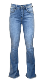 Calça Jeans Escura Don't Touch My Ansata AC