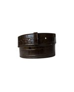 Cinto Base em Couro Croco Brown AC