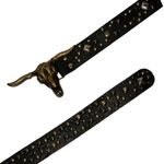 Cinto Long Horn Metais Preto AC
