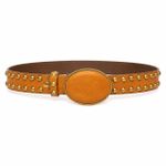 Cinto Tachas Caramelo - Ouro AC