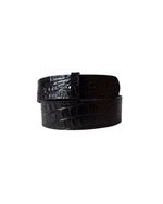 Cinto Base em Couro Croco Black AC