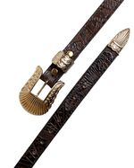 Cinto Navajo Couro Floral Brown AC