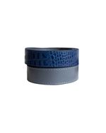 Cinto Dupla Face Croco Blue AC