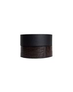 Cinto Dupla Face Croco Brown&Black AC