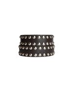 Cinto Tachas Marrom - Prata AC
