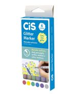 CIS GLITTER MARKER 1.0MM ESTOJO C/6