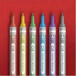 CIS GLITTER MARKER 1.0MM ESTOJO C/6