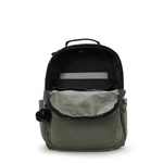 MOCHILA KIPLING SEOUL  VERDE - GREEN MOSS