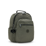MOCHILA KIPLING SEOUL  VERDE - GREEN MOSS