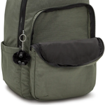 MOCHILA KIPLING SEOUL  VERDE - GREEN MOSS