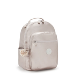 MOCHILA KIPLING SEOUL  DOURADO - METALLIC GLOW