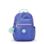MOCHILA KIPLING SEOUL ROXA - COSMIC METALLIC
