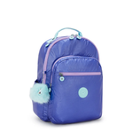 MOCHILA KIPLING SEOUL ROXA - COSMIC METALLIC