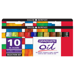 Tinta a Óleo em Tubo Daler Rowney – Kit 10 Cores 38ml – Arte e Pintura em Tela