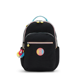 MOCHILA KIPLING SEOUL PRETO - GALAXY BLACK FC