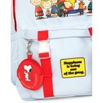 MOCHILA SNOOPY AZUL COM MINI BOLSINHA