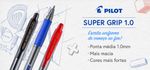 CANETA PILOT SUPER GRIP PRETA 1.0 BGPR - 10R
