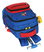 MOCHILA COM RODAS MARIO BROS AZUL 