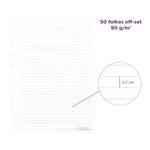 REFIL PAUTADO 50 FOLHAS - GRANDE 90g - CADERNO INTELIGENTE®
