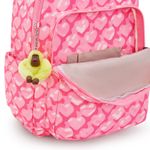 MOCHILA KIPLING SEOUL ESTAMPADO - ADORABLE HEARTS