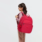 MOCHILA KIPLING SEOUL ROSA - TRUE PINK