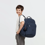MOCHILA KIPLING SEOUL AZUL ESCURO - TRUE BLUE TONAL