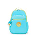 MOCHILA KIPLING SEOUL AZUL - POPPY AQUA