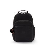 MOCHILA KIPLING SEOUL COLLEGE EXTRA - PRETO TRUE BLACK