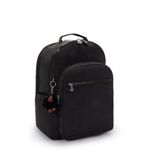 MOCHILA KIPLING SEOUL COLLEGE EXTRA - PRETO TRUE BLACK