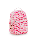 MOCHILA KIPLING SEOUL ROSA - PINK PALM