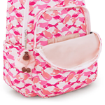 MOCHILA KIPLING SEOUL ROSA - PINK PALM