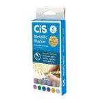  ESTOJO C/6 CIS METALLIC MARKER 1,0MM