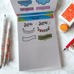 BLOCO LIVRO DE EXERCÍCIOS PLANNER E BULLET JOURNAL 28 FOLHAS 180G 