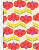 CADERNO UNIVERSITÁRIO KBOM FEMININO - 10 MATÉRIA - CAPA DURA - 200 FOLHAS