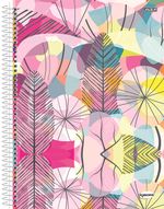 CADERNO UNIVERSITÁRIO KBOM FEMININO - 10 MATÉRIA - CAPA DURA - 200 FOLHAS