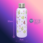 GARRAFA TÉRMICA AÇO INOX 500ml - LILAC FIELDS