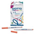 HIDROCOR GIOTTO TURBO GLITTER ESTOJO 8 CORES
