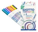 HIDROCOR GIOTTO TURBO GLITTER ESTOJO 8 CORES